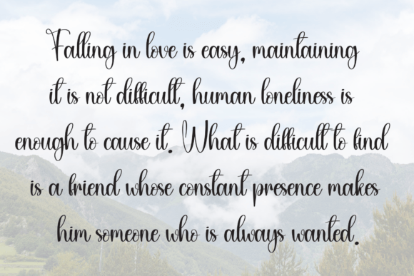 Simple Magnolia Font PNG with transparent background - Preview 5