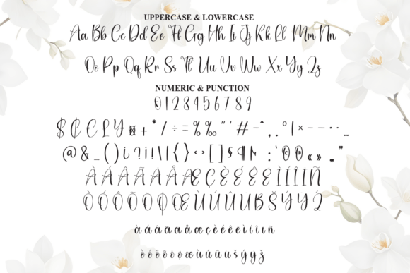 Simple Magnolia Font PNG with transparent background - Preview 6