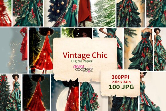 Vintage Chic Junk Journal Digital Paper
