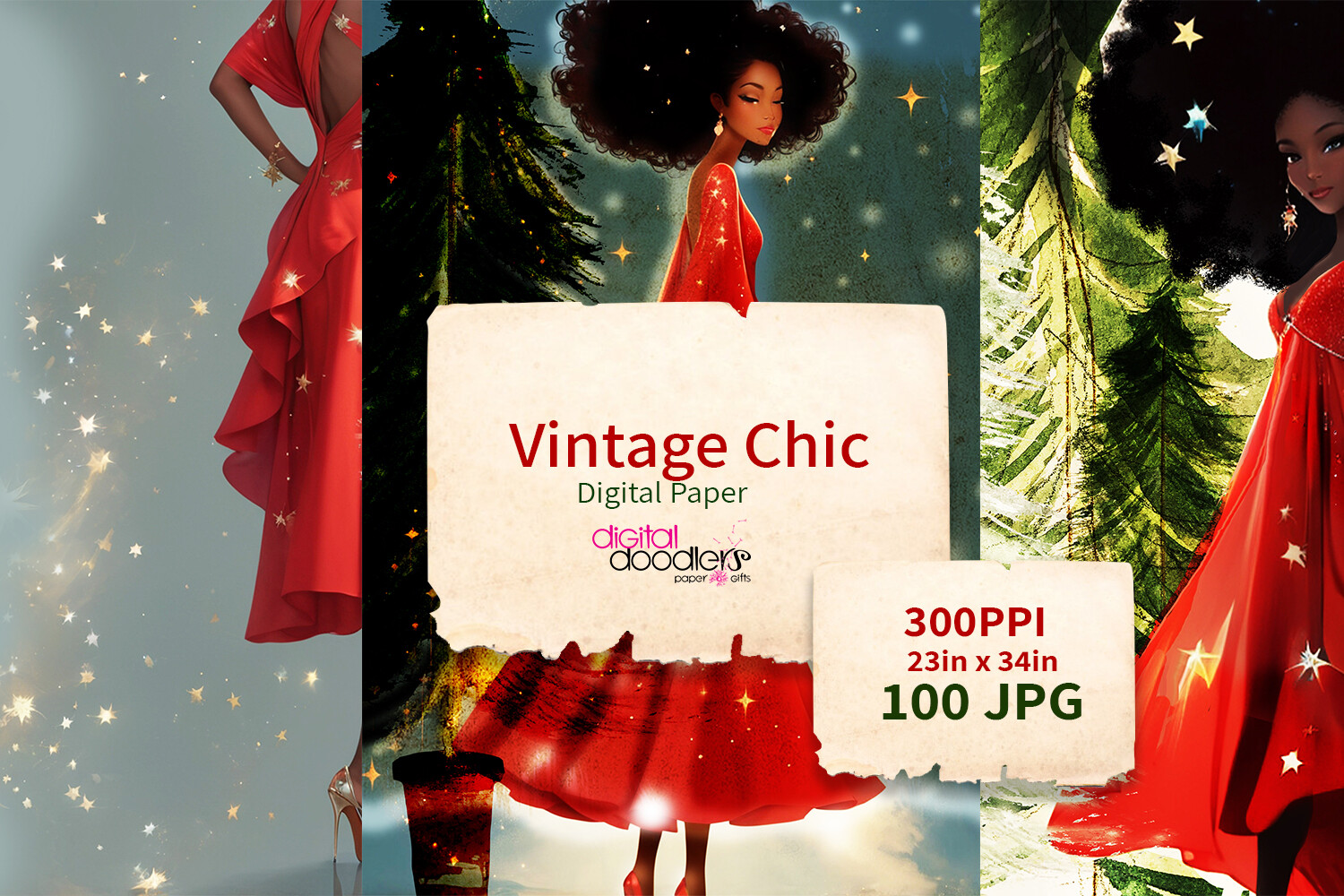 Vintage Chic Junk Journal Digital Paper