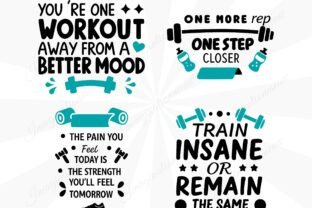20 Fitness Motivational Workout Quotes Graphic by MeawwaDigitalArts ...