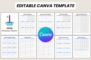 ADHD Cleaning Planner Canva Template Graphic by DIGITAL PRINT BOX ...