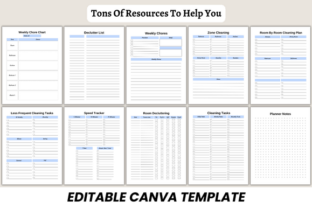 ADHD Cleaning Planner Canva Template Graphic by DIGITAL PRINT BOX ...