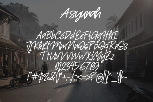 Asyurah Font - Preview 1