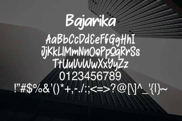 Bajarika Font - Preview 1