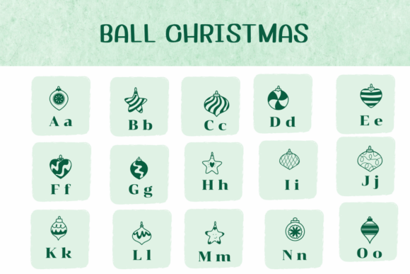 Ball Christmas Font - Preview 1