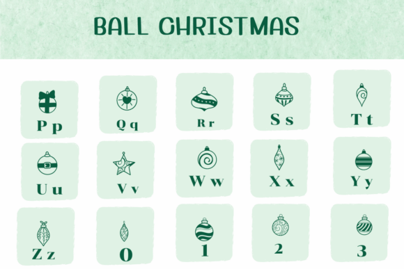 Ball Christmas Font - Preview 2