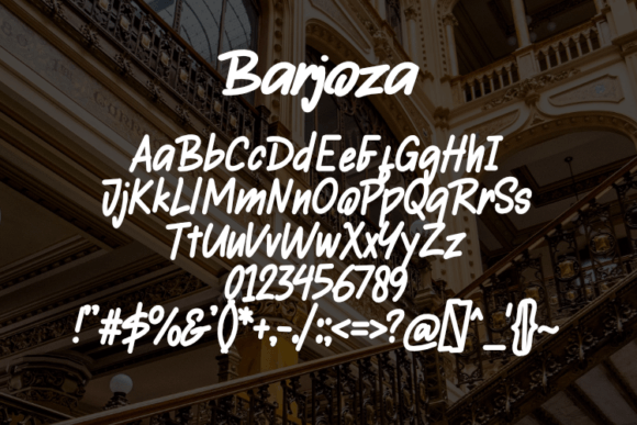 Barjoza Font - Preview 1