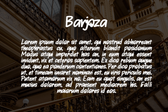 Barjoza Font - Preview 2
