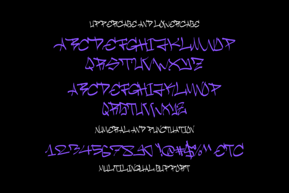 Blacked Street Font PNG with transparent background - Preview 1