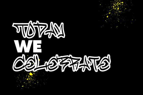 Blacked Street Font PNG with transparent background - Preview 3