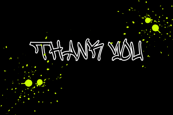 Blacked Street Font PNG with transparent background - Preview 5