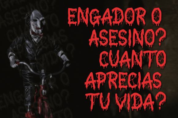 Blood Drainer Font - Preview 2