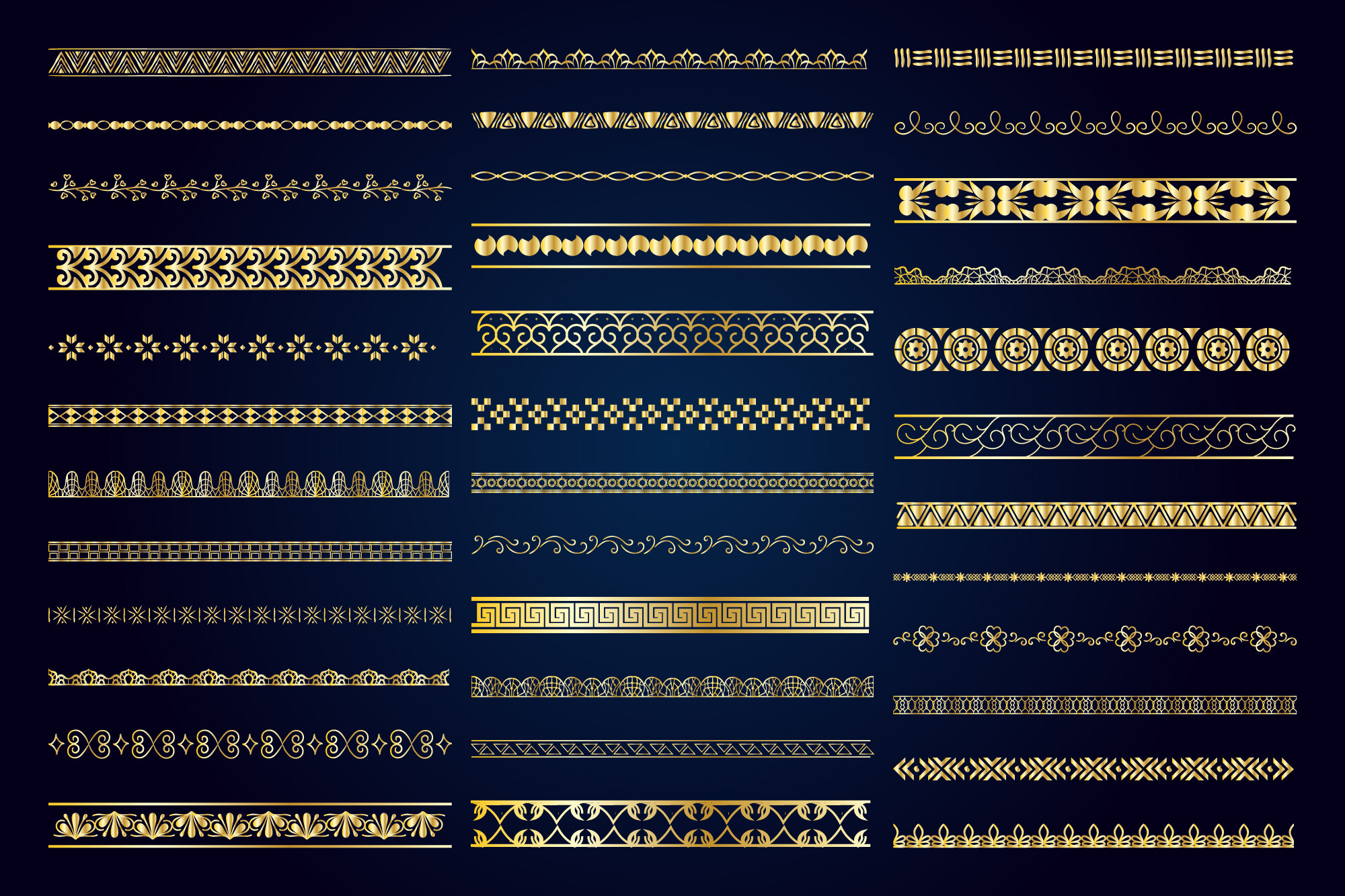 Border Decoration Elements Patterns