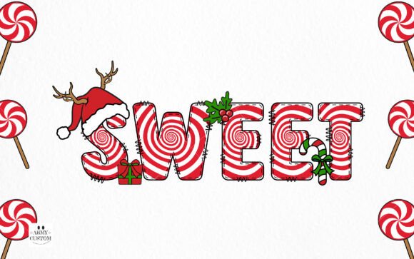Candy Cane Army Font - Preview 2
