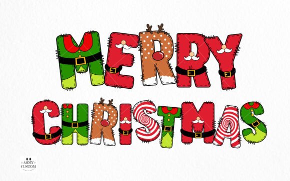 Christmas Army Bundle Font - Preview 5