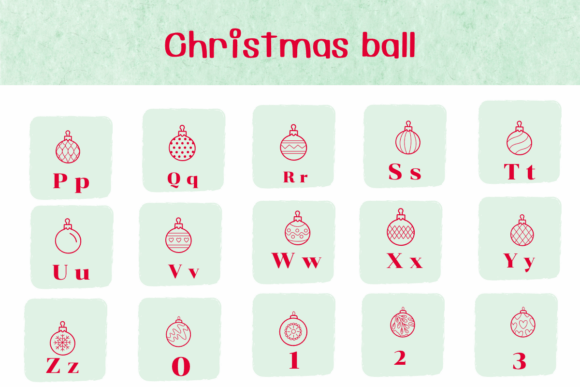 Christmas Ball Font - Preview 2