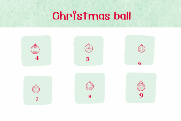 Christmas Ball Font - Preview 3