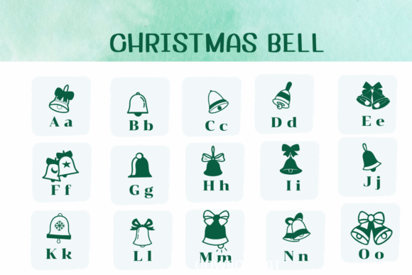 Christmas Bell Font - Preview 1