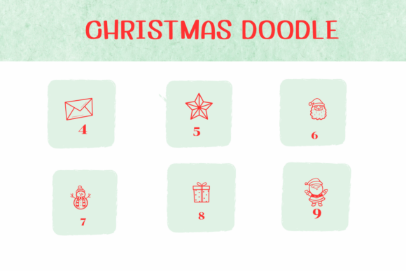 Christmas Doodle Font - Preview 3