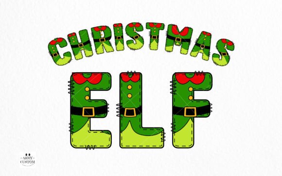 Christmas Elf Army Font - Preview 1