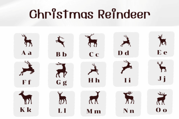 Christmas Reindeer Font - Preview 1