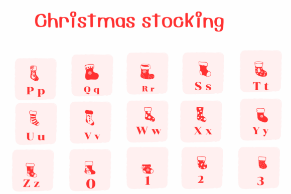 Christmas Stocking Font - Preview 2