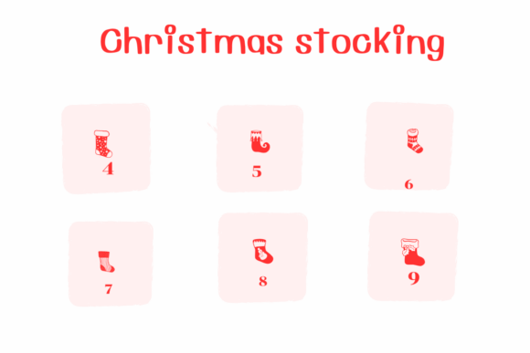 Christmas Stocking Font - Preview 3