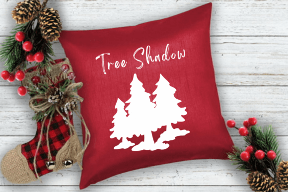 Christmas Tree Shadow Font PNG with transparent background - Preview 4