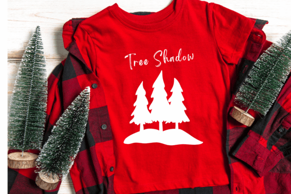 Christmas Tree Shadow Font PNG with transparent background - Preview 5