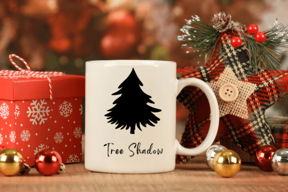 Christmas Tree Shadow Font PNG with transparent background - Preview 6