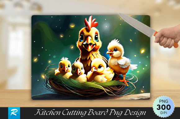 Cute Little Chicken Cutting Board Design