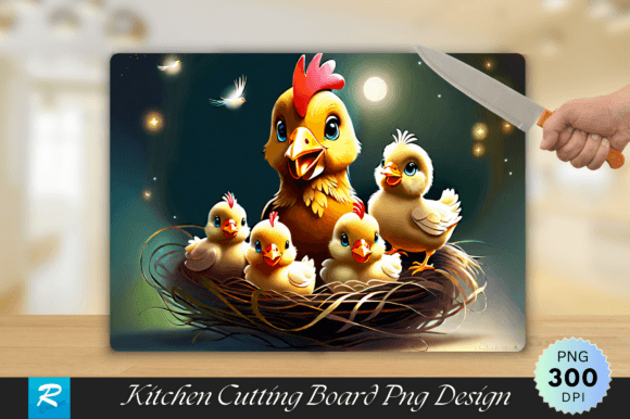 Cute Little Chicken Cutting Board Design