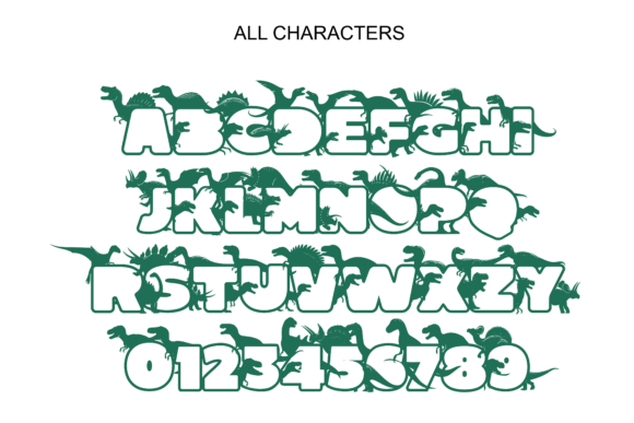 Dino Land Font - Preview 3