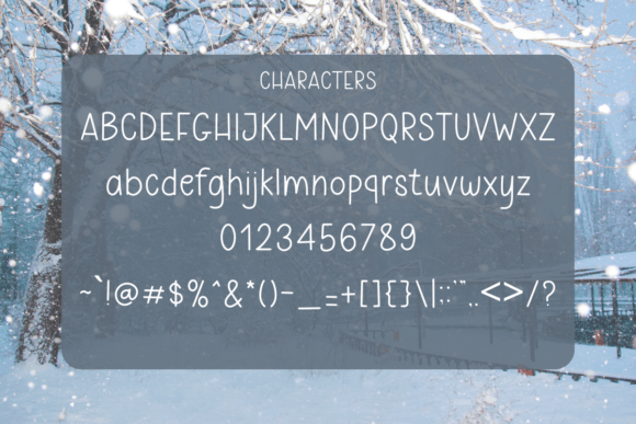 Event Snow Font - Preview 2