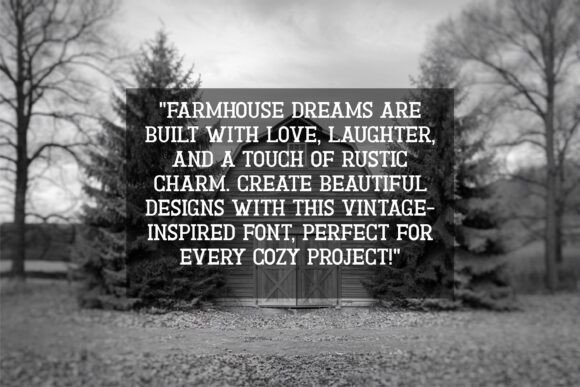Farmhouse Vintage Font - Preview 2