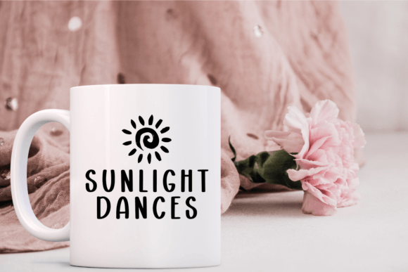 Floral Forest Font PNG with transparent background - Preview 4