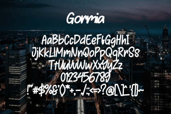 Gormia Font - Preview 1