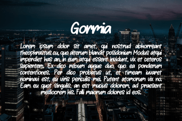 Gormia Font - Preview 2