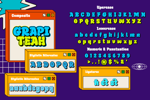 Grapiteah Font PNG with transparent background - Preview 4