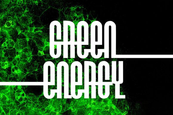 Green and Gloom Font PNG with transparent background - Preview 4