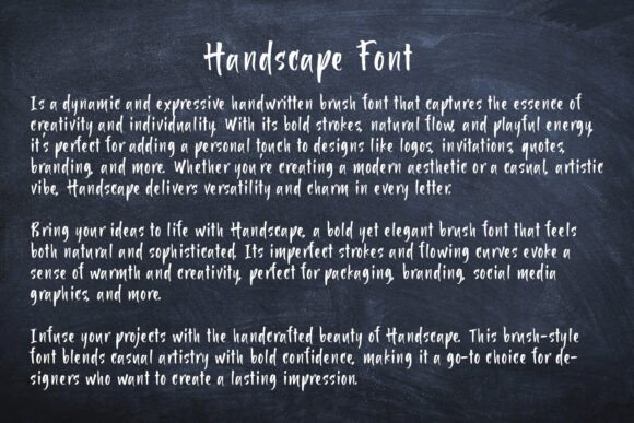 Handscape Font - Preview 3