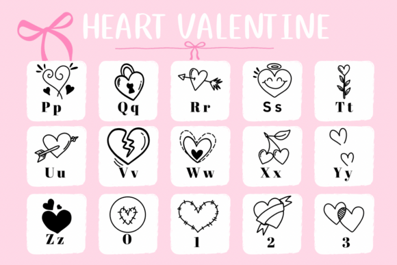 Heart Valentine Font - Preview 2
