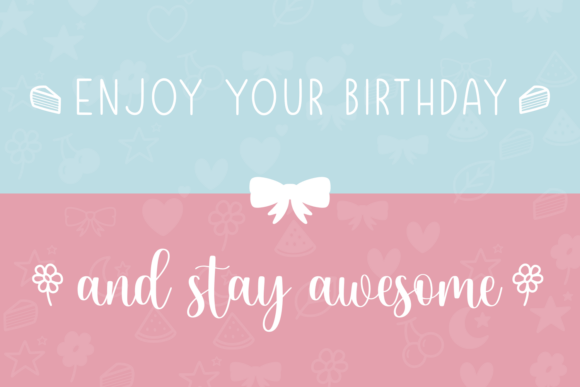 Hello Birthday Font - Preview 2