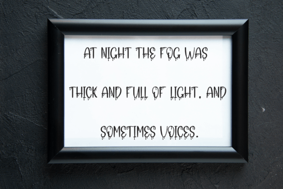 Home Horror Font PNG with transparent background - Preview 2