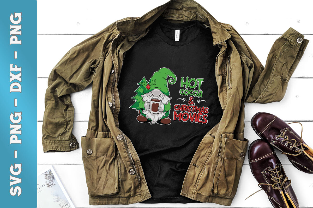Hot Cocoa and Christmas Movies SVG Graphic by Bowcys · Creative Fabrica