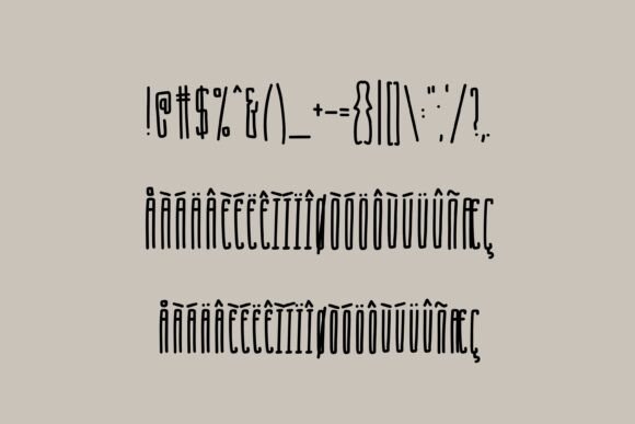 Humburger Font PNG with transparent background - Preview 2