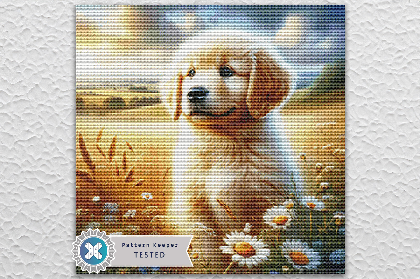 Labrador Puppy Cross Stitch Pattern PDF