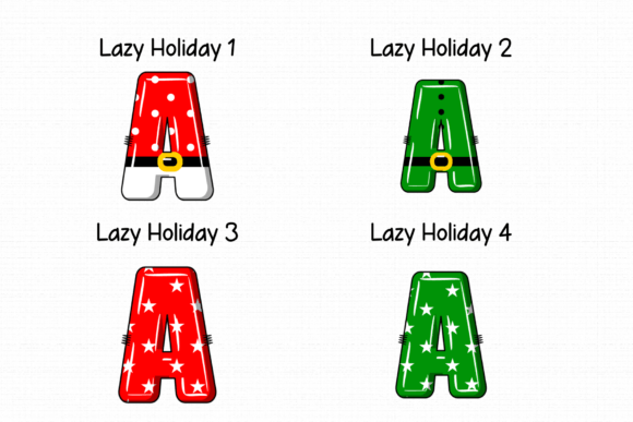 Lazy Holiday Font PNG with transparent background - Preview 1