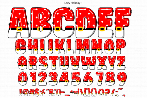 Lazy Holiday Font PNG with transparent background - Preview 2